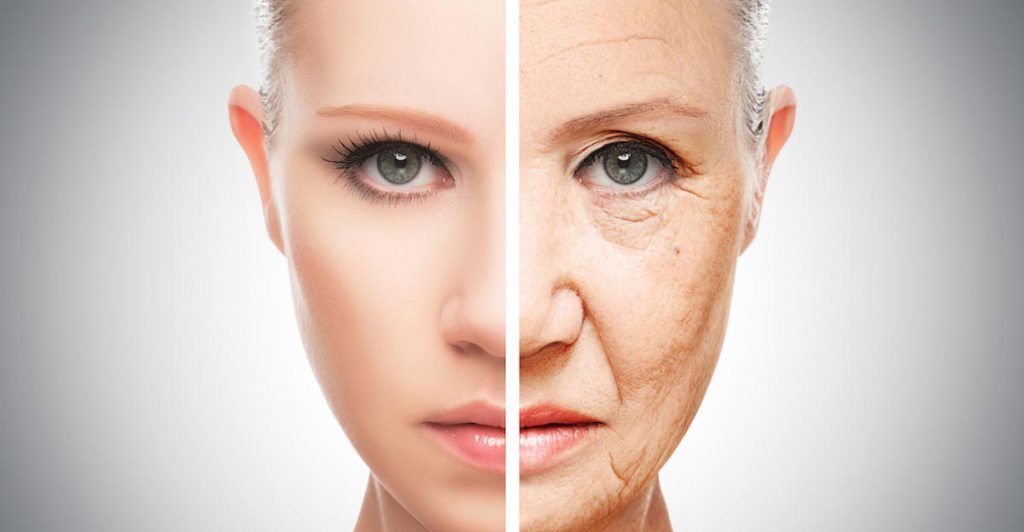 اشتباهاتی که شما را مسنتر از سنتان نشان میدهد Woman Old Young Aging Face 1024x532 - اشتباهاتی که شما را مسنتر از سنتان نشان میدهد