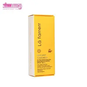 ضد آفتاب ضد لک لافارر SPF50 مناسب پوست های چرب