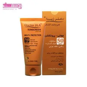ضد آفتاب رنگی مولتی پروتکشن دکتر ژیلا SPF 50 حجم 50ml