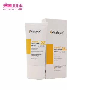 فلوئید ضد آفتاب رنگی ویتامین سی ویتالیر SPF 50