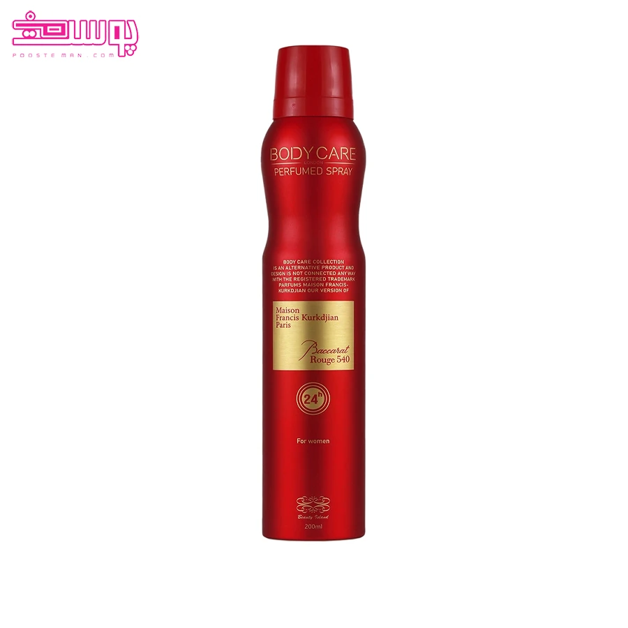 اسپری بدن باکارات رژ 540 بادی کر