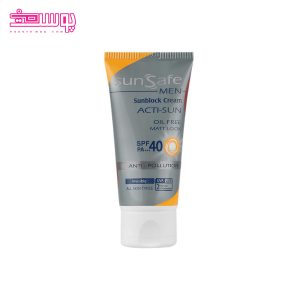 کرم ضد آفتاب آقایان SPF40 سان سیف حجم 50 میلی لیتر