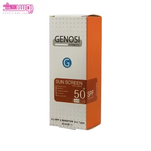 کرم ضد آفتاب بی رنگ SPF50 پوست خشک و حساس گنوسی 2