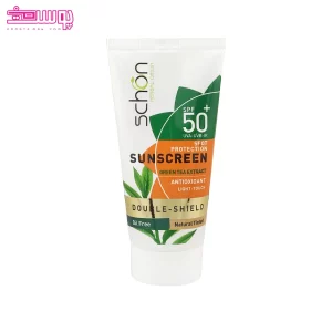 کرم ضد آفتاب رنگی دابل شیلد SPF50 فاقد چربی شون