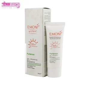 کرم ضد آفتاب فلوئید بی رنگ پیورینس SPF50 امونی 2