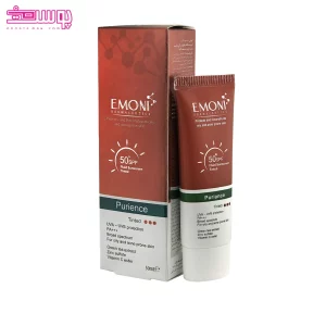 کرم ضد آفتاب فلوئید رنگی پیورینس SPF50 امونی 2