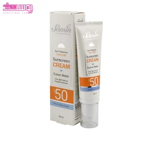 کرم ضد آفتاب فیوژن واتر انواع پوست SPF50 ثمین 2