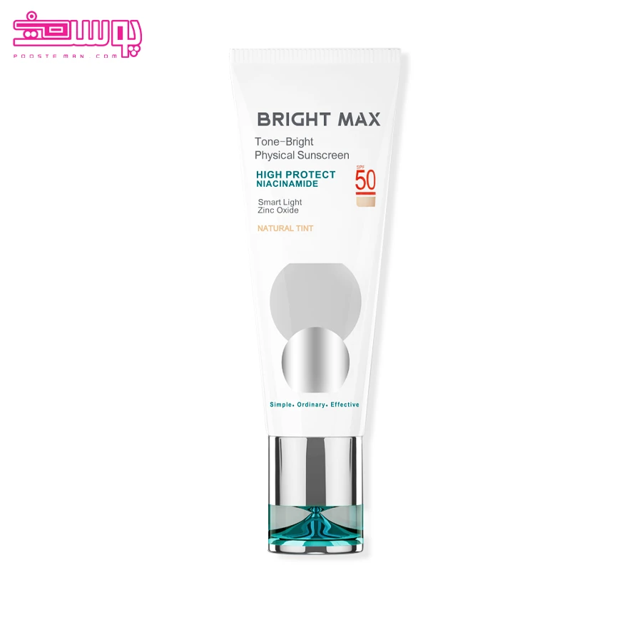 ضد-آفتاب-فیزیکال-رنگی-تن-برایت-spf50-برایت-مکس ضد آفتاب فیزیکال رنگی تن برایت SPF50 برایت مکس