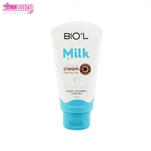 کرم مرطوب کننده شیر و روغن نارگیل بیول