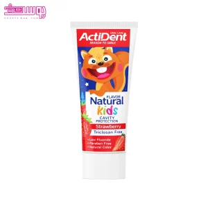 خمیر دندان کودک اکتیدنت با طعم توت فرنگی 2