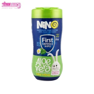 دستمال مرطوب پاک کننده کودک آلوئه ورا و بابونه نینو