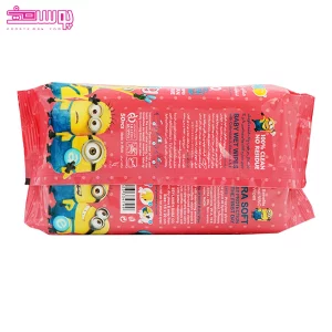 دستمال مرطوب پاک کننده کودک کالاندولا ویتامین آ و ای نینو 2