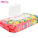 دستمال مرطوب پاک کننده کودک کالاندولا ویتامین آ و ای نینو 4