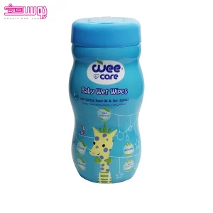 دستمال مرطوب کودک 70 عددی عصاره جو و روغن پنبه دانه وی کر