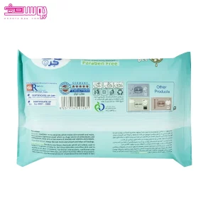دستمال مرطوب کودک 72 عددی آلوئه ورا و روغن زیتون وی کر 2