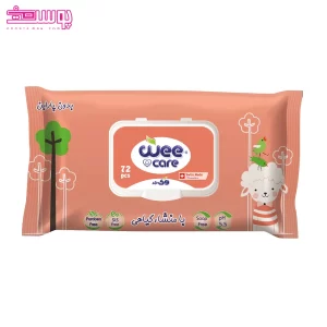 دستمال مرطوب کودک 72 عددی روغن بادام و جوانه گندم وی کر