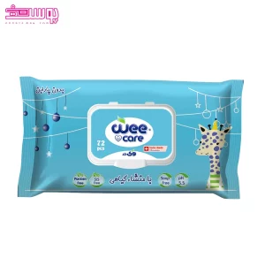 دستمال مرطوب کودک 72 عددی عصاره جو و روغن پنبه دانه وی کر